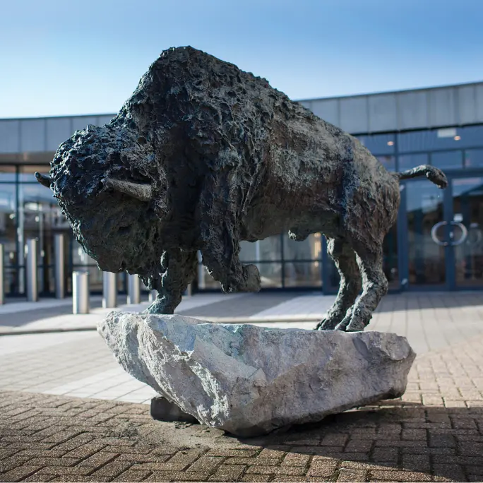 Bison-statue